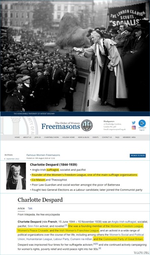 Charlotte Despard (1844–1939) addressing an anti-fascist rally