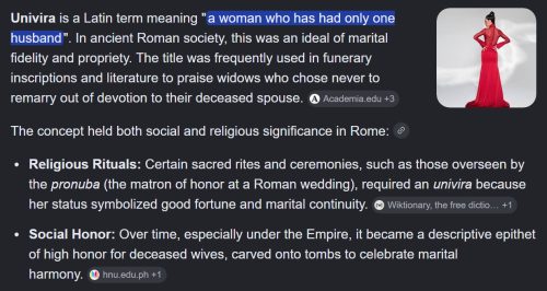 Univira-Marital-Fidelity-One-Husband-Widows-Roman-Funeral-Honour
